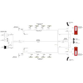 Complete system lamps + wiring semi-trailers Full LED 